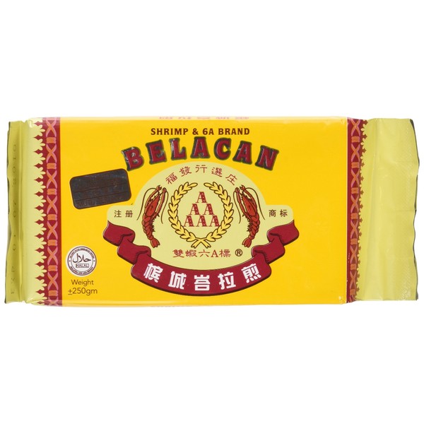 Belacan Shrimp Paste - Shrimp & 6A Brand (250g/8.82oz) Product of Malaysia