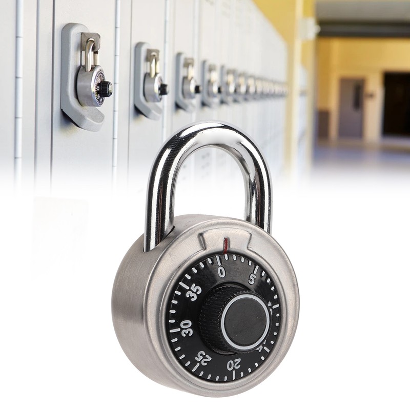 Dial Combination Lock Heat Treatment Hardened Steel Security Waterproof for