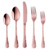 Bisda Copper Silverware Set, 20 Piece Premium 18/8 Stainless Steel