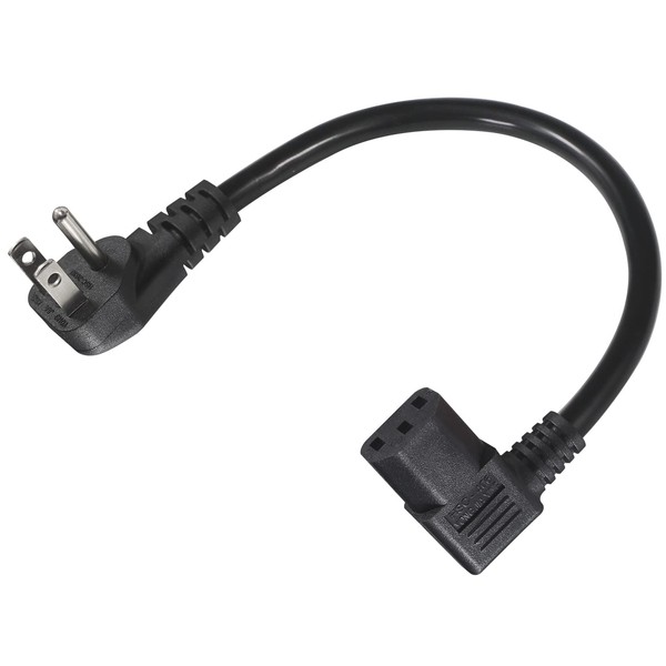 Cable de alimentación para computadora de 90 grados en ángulo
