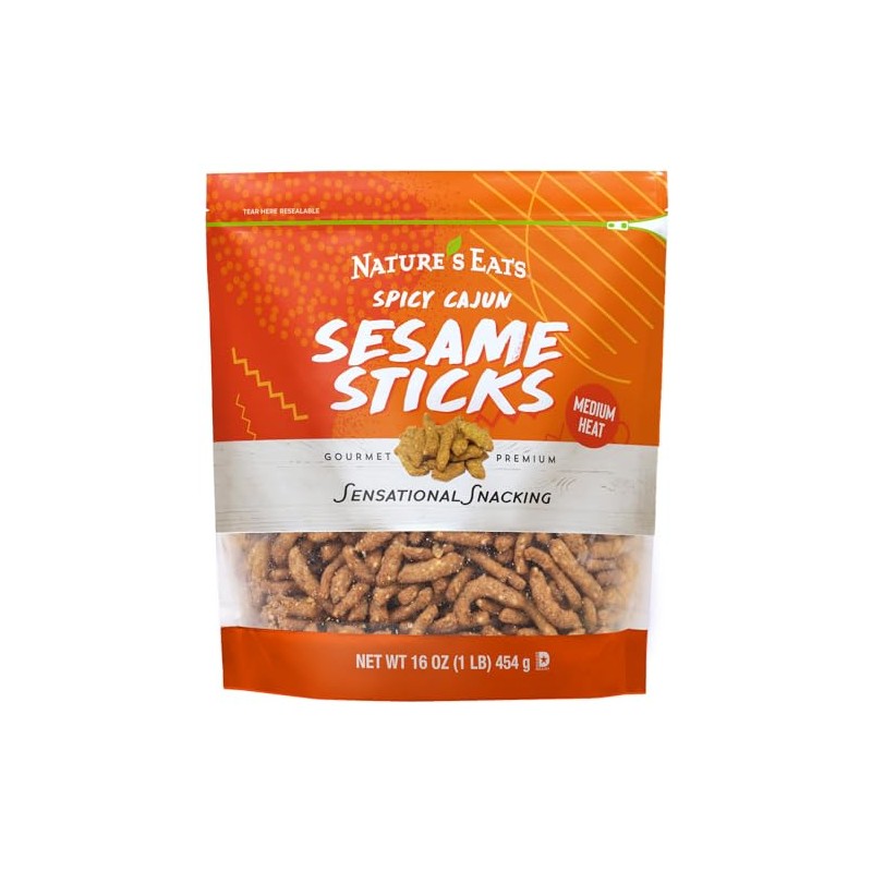 Nature's Eats Cajun Sesame Sticks 16.0 Ounce, 12pk