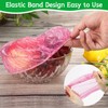 Elastic Food Storage Bags Set, 60 Pieces, Reusable Food Covers,