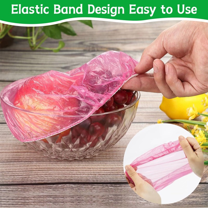 Elastic Food Storage Bags Set, 60 Pieces, Reusable Food Covers,