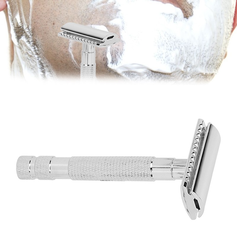 Men Safety Razor Professional Home Hair Salon Travel Portable Alloy