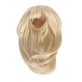 1/6 Ball Jointed Doll Wig High Elasticity High Temperature Silk Long Straight Doll Hair with Bangs for Doll Making