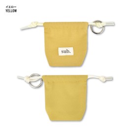 Aventura avventura0047 Drawstring Pouch, Palm Size, Drawstring Bag with Carabiner, Small, Makeup Pouch, Mini Pouch, Small Pouch, Small Items, Women's, Men's, Work, School, Travel, Adults, Students,