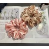 Large satin Scrunchies XL Silk Oversized Scrunchie for Thick long