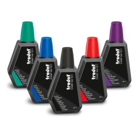 Tinta Trodat Para Almohadillas De Sellos De Goma Manuales Color Negro                                                                                 