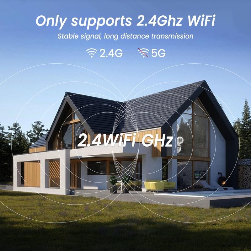 ANRAN 2K Solar Camera Outdoor,100% Wireless Home Security Camera,Support 2.4G