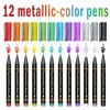 Temporary Tattoo Markers, 12 Metallic Markers and 150 Tattoo Stencil