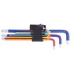 9Pcs Hex Wrench Set Steel Ball Head Colorful Extension L