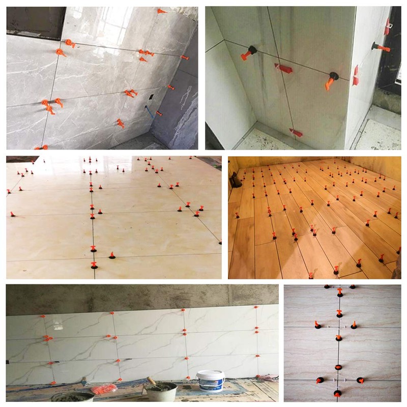 60 Sets Tile Levelling System, HUYU Laying Aids, Tile Leveler