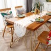 Christmas Table Runner, Lace Table Runner White Christmas Runner for