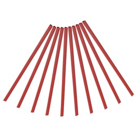 PATIKIL 10mm Binding Bars, 10 Pcs Plastic Binding Bars Slide Grip 70 Sheets Capacity A4 Binding Bars for Report Cover Office Study, Red