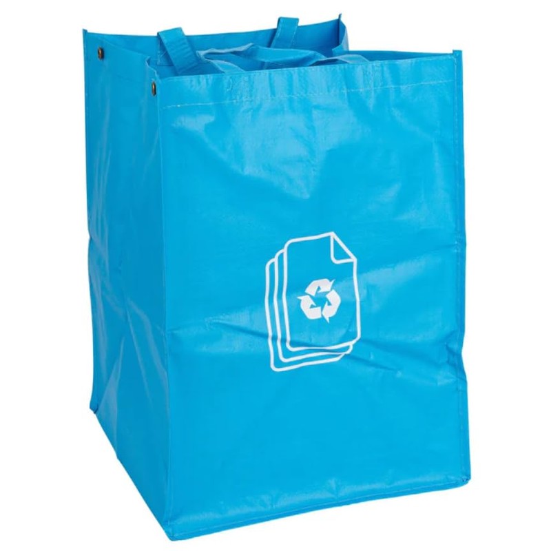 ASHLEY HOUSEWARES Recycling Bags Sacks, Colour Coded, Attaches together, set