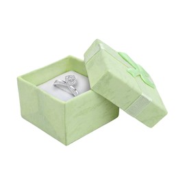 Jewellery Gift Boxes Small Gift Boxes Ring Boxes for Jewellery Small Kraft Jewelry Boxes for Presents Small Boxes for Gifts Earring Gift Box with Bow Knot and Lids for Jewelry Gifting (green)