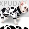 XPUDAC 4 Piece Dog Pajamas for Small Dogs Pjs Clothes