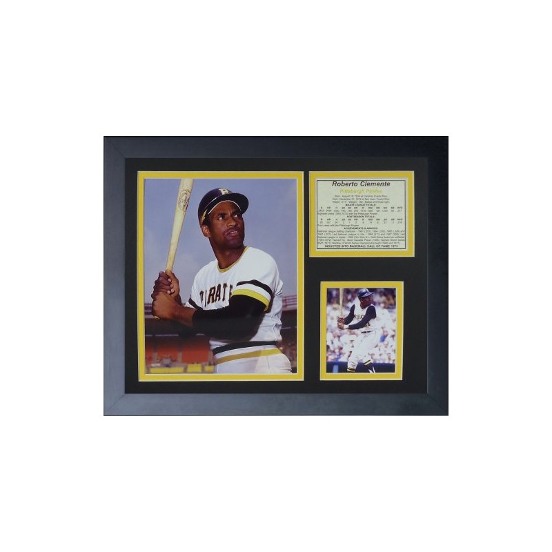 Roberto Clemente 11" x 14" Framed Photo Collage by Legends