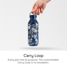 Chilly's Series 2 Bottle - Thermos Flasks Made of Stainless Steel with Double-Walled Insulation, Soft Drinking Cap and Carry Strap - Mabelle 500 ml