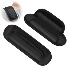 XIANFQNKJ Shoulder Pads Shoulder Pads (2 Pieces) Shoulder Pads Velcro Easy to Install Removable Spare Replacement Perfect for Business Bags, PC Bags, Camera Cases, Sports Bags, Etc Black 24*7.5cm