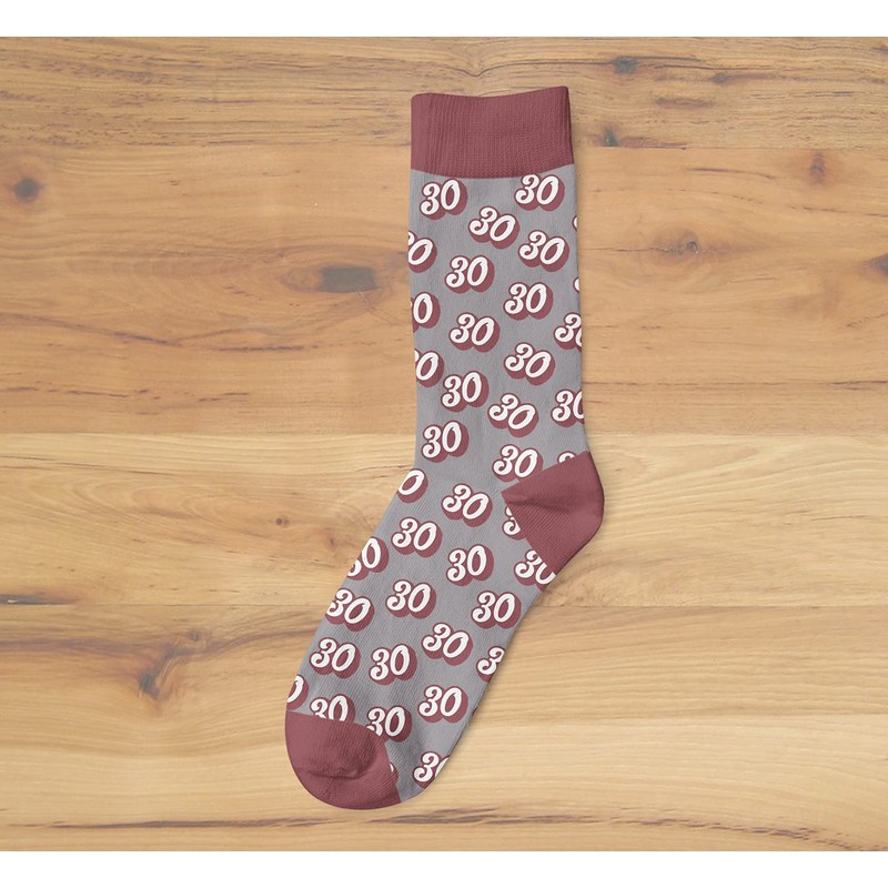 30th Birthday Gift Socks Present Keepsake for Women 30 Ladies