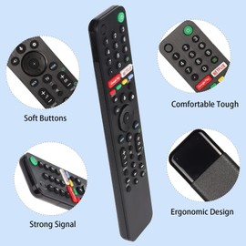 Tavice Voice Remote Compatible with Bravia LED TV Replacement Remote Control RMF-TX500P:, KD-65X8500G, KD-65X9500G, KD-75X8500G, KD-75X9500G, KD-55A8H, KD-65A8H, KD-85X8500G, KD-55X9500H, KD-65X9500H