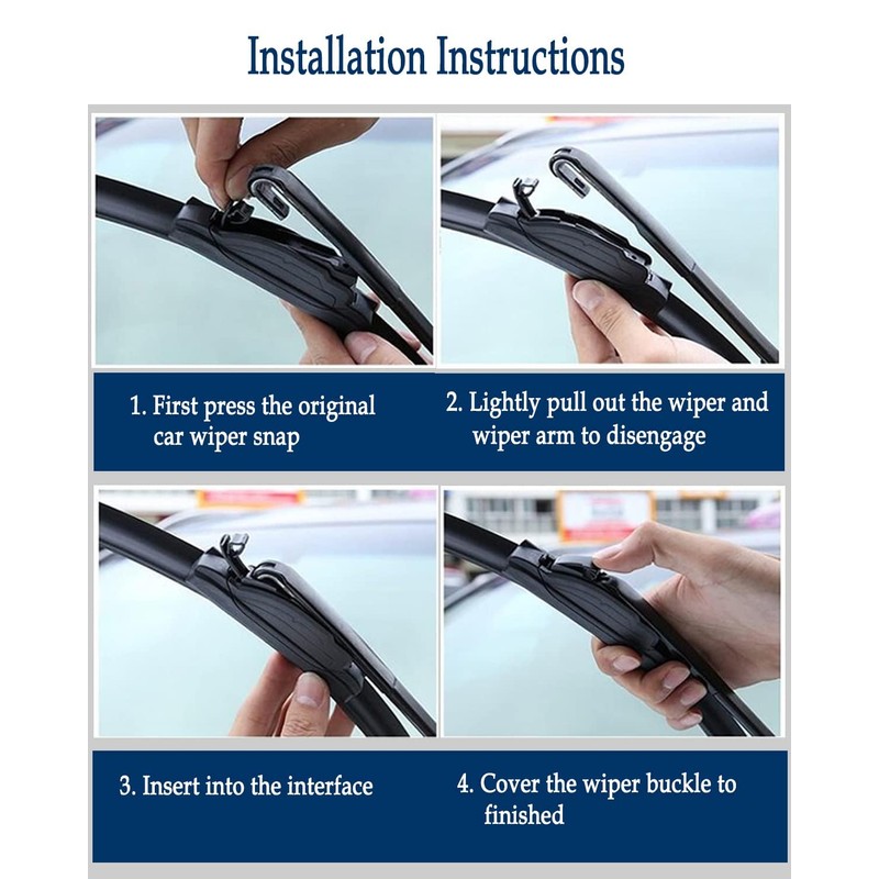 3Pcs Windshield Wipers for Dodge Caliber 2007 2008 2009 2010