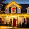Solar String Lights, 2 Pack 33Ft Total 200LED Solar Christmas