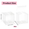 BENECREAT 20pcs Clear Party Favor Boxes 8 x 8 x