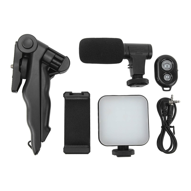 LED Video Light On Camera Accessories Kit Bundle Includes LED