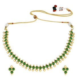 Aheli Indian Necklace Earring Set Indian Traditional Bollywood Fashion Jewelry Gift for Women