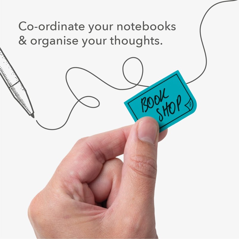 IF Bookaroo Sticky Tabs - Blues, White