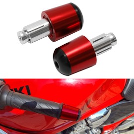 KEEPDSGN 7/8 Inch 22 mm - 24 mm Motorcycle Handlebar End Caps, Aluminium Motorcycle Handlebar Plugs Compatible with XJ6 XJ6N FZ1 FZ6 FZ09 MT03 MT07 MT09 MT10 YZF R1 R6.