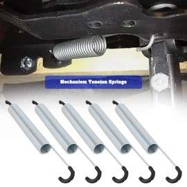 SG Store Pack of 5 Mechanism Tension Springs 7 Inches/176 mm Double Hook Tension Springs Galvanised Carbon Steel Springs for Deck Chairs Sofas Wire Diameter 2 mm