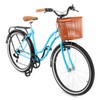 Simplbikes Canasta Plástica Tipo Mimbre para Bicicleta