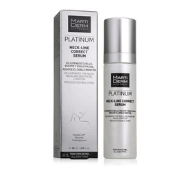 MartiDerm Neck Line Correct Sérum. Rejuvenece cuello, escote y ovalo facial. Proteoglicanos + Genisteína + Glaucina + Shiitake-lift. Reduce arrugas y el doble mentón. - 50 ml