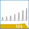 Kadimendium M4 Star Flat Head Screws Stainless Steel Countersunk Machine