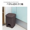 Como Life Pedal Trash Can Countertop Protective Mat Rattan Sanitary