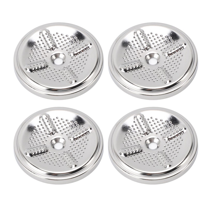 4pcs Coffee Filter Stainless Steel Reusable Filter Rust Resistant Effective