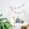 Rustic Fall Felt Ball Garland, 1 Pcs Pumpkin Pom Pom
