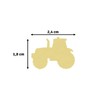 Vaessen Creative Motif Punch, Tractor, 2.3 x 1.8 cm, Scrapbook