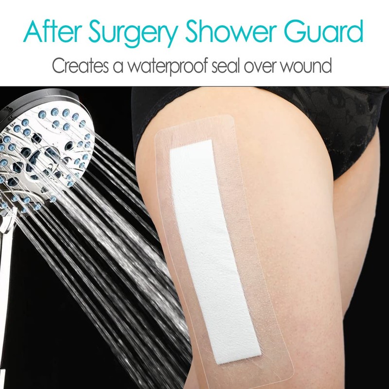 25 Pcs Waterproof Shower Protector Bandage 4"x12" for Post Knee
