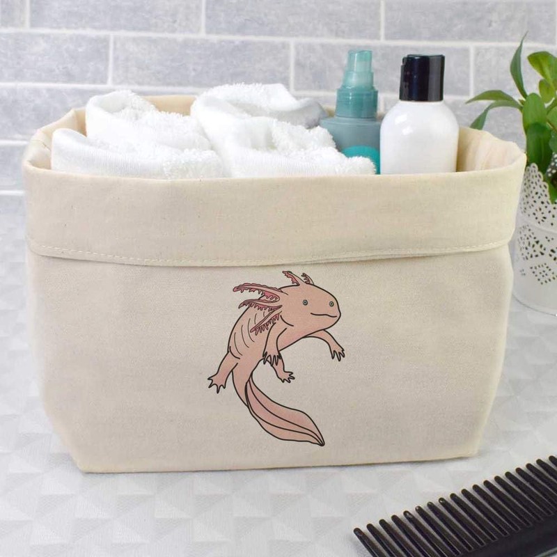 Large 'Axolotl' Canvas Organiser/Storage Bag (OR00034760)