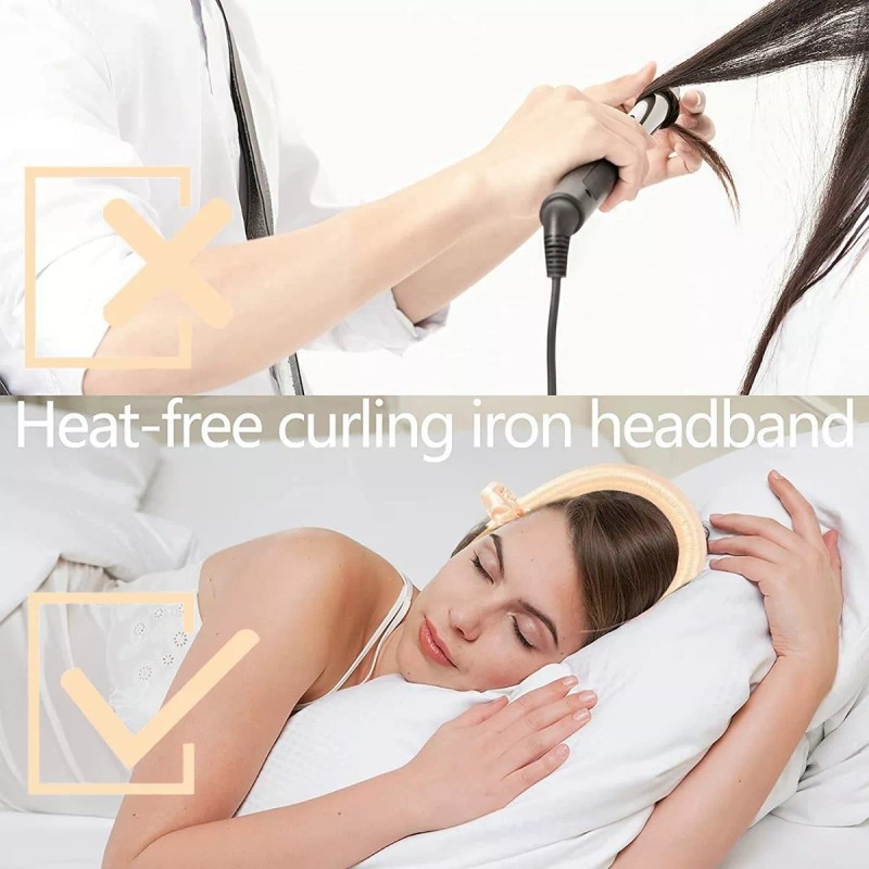 RUMI-MERCADO Curly Ondas En Cabello Rizos Sin Calor Tubo +2