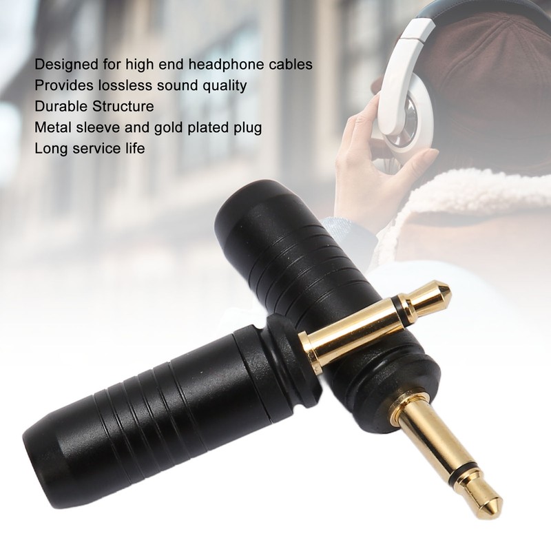 3.5mm Repair Plug Solder Type Gold Plated Replacement Mono Male