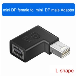Strhowill 2Pack 90 Angle Mini Displayport Extension Adapter,Right Angled mDP Male to Female Adapter,Mini Dp Adapter L-Shape Design Protects The Original Cable from Bending