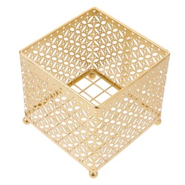 Ciieeo Elegant Metal Storage Basket Multi-Function Organizer for Makeup Cosmetics Jewelry and More Stylish Design for Home Office Vanity Use