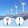 ANBOO 1 Pair Solar Cable MC4 Connector (1 to 2