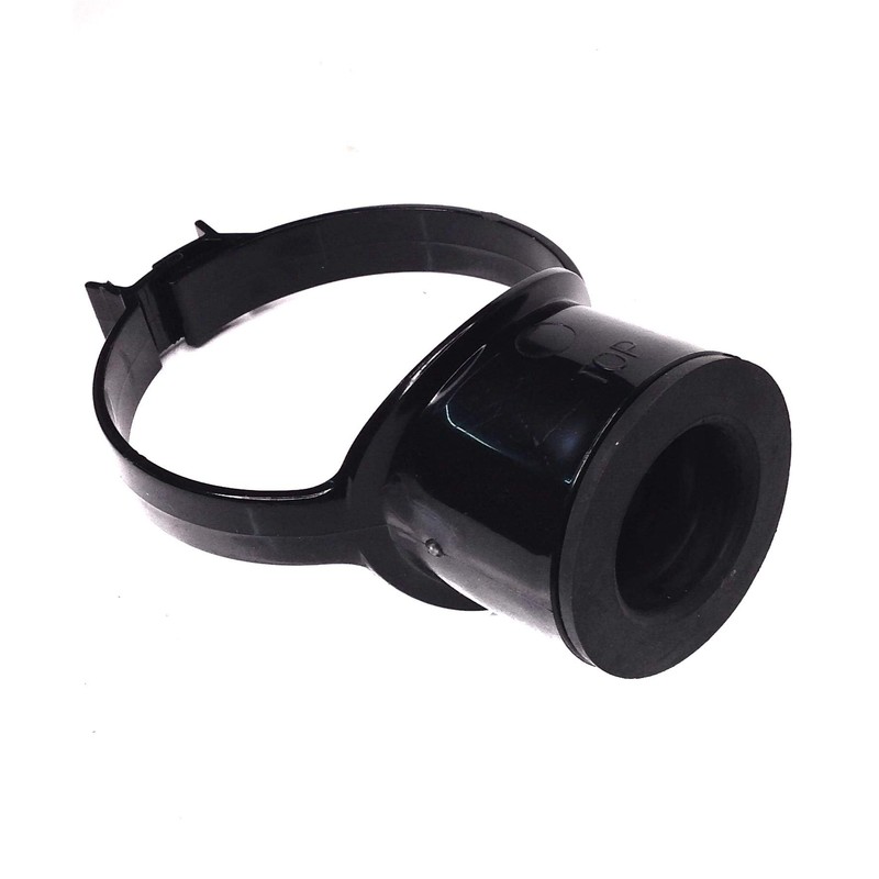 Floplast Soil Pipe Black Strap Boss with 32mm Rubber Boss