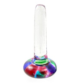 American Made Blown Glass Ring Holder, Confetti Color